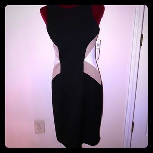 Black dress with side accent Size 8